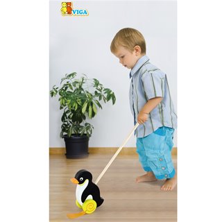 Push along toy - penguin
